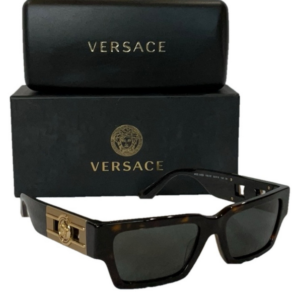 NEW VERSACE Men's Tortoise Sunglasses - Picture 1 of 4